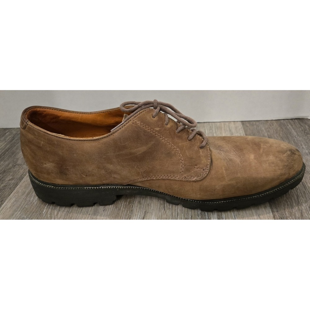 Timberland Shoes Mens Size 11.5 Brown Leather Lace Up Casual Derby Shoe - Picture 7 of 10